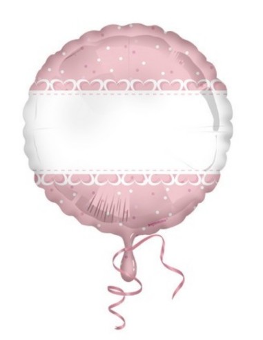 Palloncino Globo Personalizzabile Rosa Cm