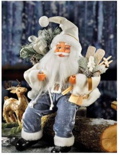 BABBO NATALE SEDUTO CON CIOCCOLATINI LINDOR 130 GR 2