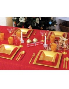 BICCHIERE IN PLASTICA ORO 230CC 6PZ 2