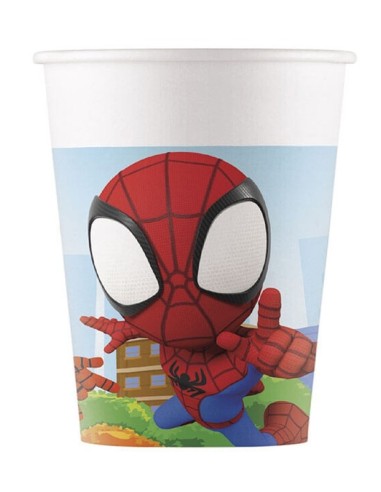 BICCHIERI SPIDEY AMAZING FRIENDS 8 PZ 200 ML IN CARTONE