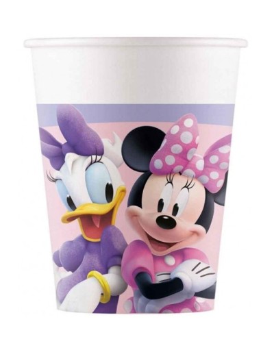 BICCHIERI IN CARTA MINNIE E PAPERINA 8 PZ 200ML