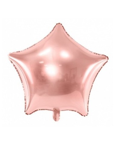 PALLONCINO STELLA ROSA GOLd FOIL 48CM