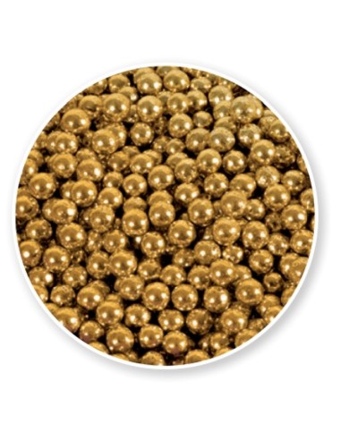 PERLE DI ZUCCHERO ORO METALLIZZATE 0,5 100 GR