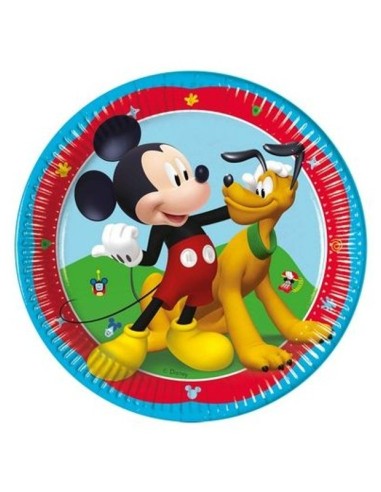 PIATTI TOPOLINO ROCK THE HOUSE 8 PZ 19,5 CM