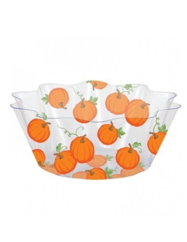 COPPETTA IN PLASTICA SEMI RIGIDA HALLOWEEN ZUCCHE 20 CM