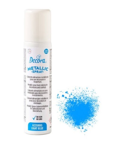 COLORANTE ALIMENTARE SPRAY METALLIC AZZURRO 75 ML NO E171 75 ML