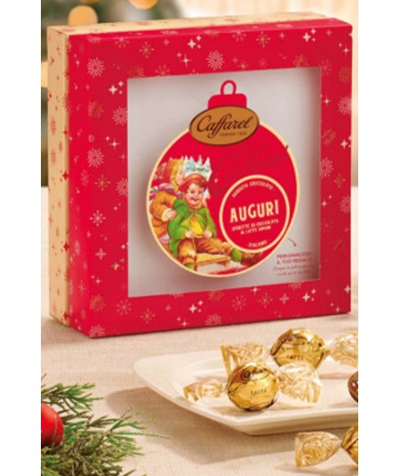 SCATOLINA REGALO CON CIOCCOLATINI CAFFAREL AL LATTE 105 GR