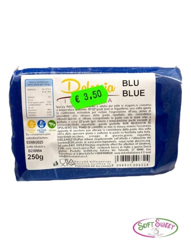 PASTA DI ZUCCHERO SUGAR KING BLU 250 GR