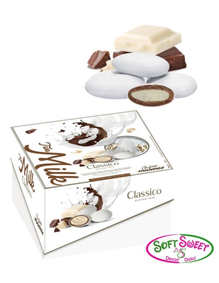 CONFETTI MAXTRIS TWO MILK BIANCHI 500 GR