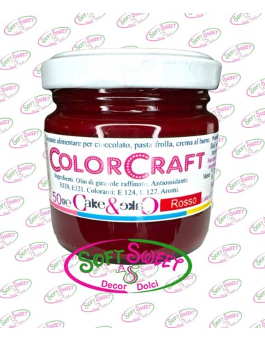 COLORANTE IN PASTA COLOR CRAFT ROSSA 50 GR