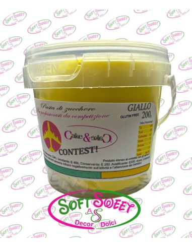 PASTA DI ZUCCHERO MODEL CAKE&CAKE CONTEST GIALLO 200 GR