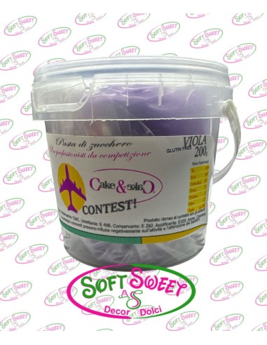 PASTA DI ZUCCHERO MODEL CAKE&CAKE CONTEST VIOLA 200 GR