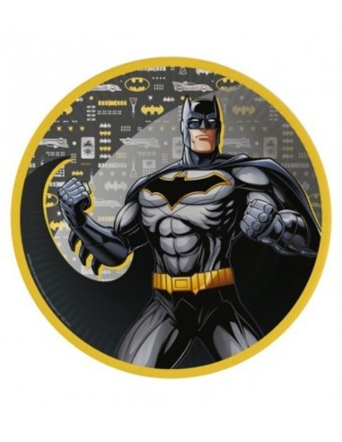 PIATTO GRANDE BATMAN 23 CM 8 PZ