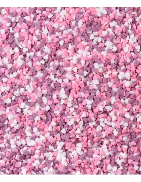 DECORI IN ZUCCHERO MINI CUORI DA COSPARGERE 100 GR