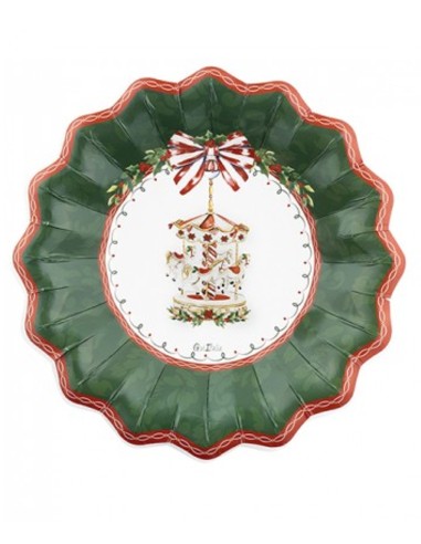 PIATTI FONDI IN CARTONE SANTA CAROUSEL 24 CM 8 PZ