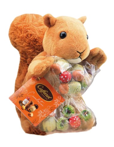 CAFFAREL PELUCHES SCOIATTOLO CON CIOCCOALTINI ASSORTITI 115 GR