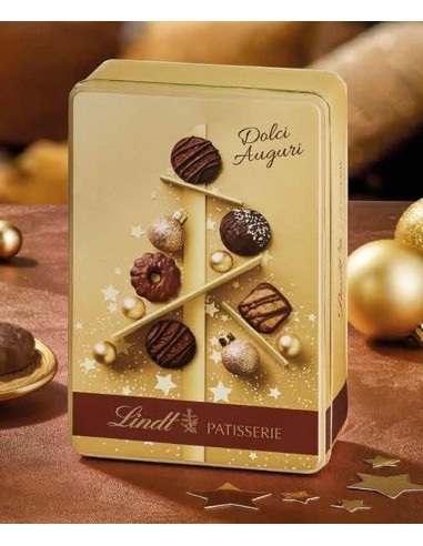 SCATOLA IN LATTA LINDT PATISSERIE BISCOTTI 200 GR