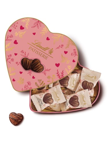 CUORE IN LATTA BISCOTTI PATISSERIE LINDT 100 GR