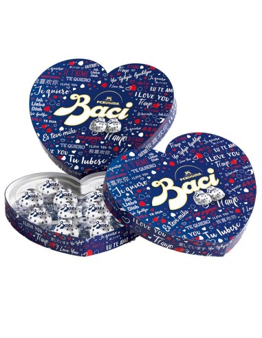 BACI PERUGINA CLASSIC IN SCATOLA CUORE SCRITTE 150 GR