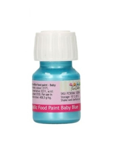 COLORANTE ALIMENTARE LIQUIDO METALLICO AZZURRO BABY 30 ML