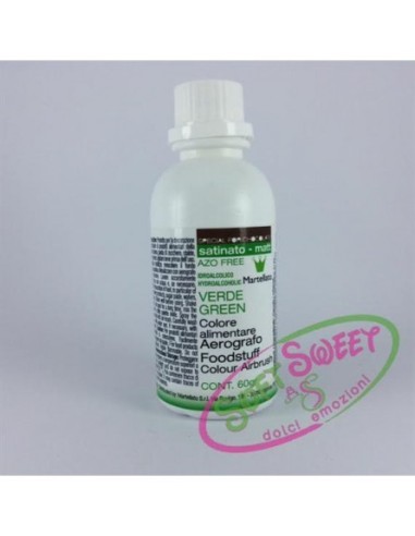 COLORANTE PER AEROGRAFO SATINATO VERDE 60GR