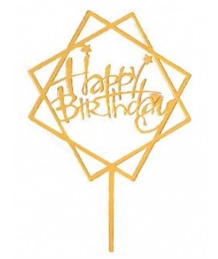 CAKE TOPPER IN PLEXIGLASS A SPECCHIO TANTI AUGURI CON PALLONCINI