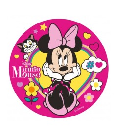 MINNIE FUXIA ROSA CIALDA PER TORTA TONDA _129CT