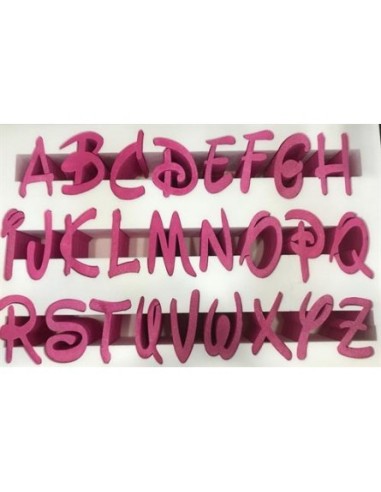 LETTERA ALFABETO DISNEY FUCSIA IN POLISTIROLO N