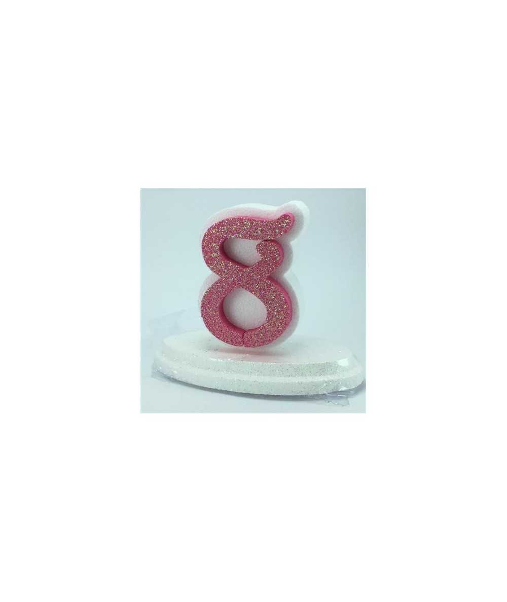 PALLONCINO MYLAR NUMERO 8 FUCSIA