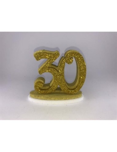 NUMERO IN POLISTIROLO 30 ANNI ORO