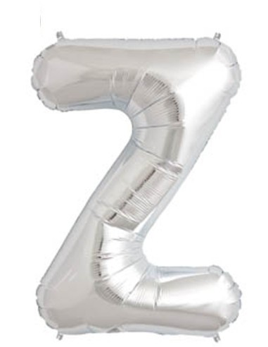 PALLONCINO ARGENTO LETTERA Z 35 CM