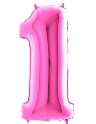 PALLONCINO FUCSIA NUMERO 1 101 CM