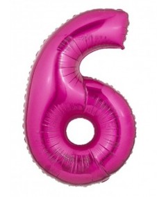 PALLONCINO FUCSIA NUMERO 6 101 CM