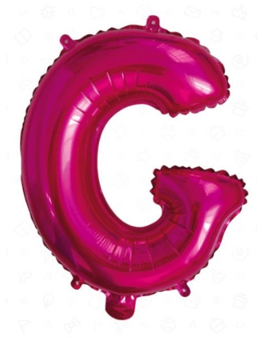 PALLONCINO LETTERA G FUCSIA 43 CM DA GONFIARE AD ARIA