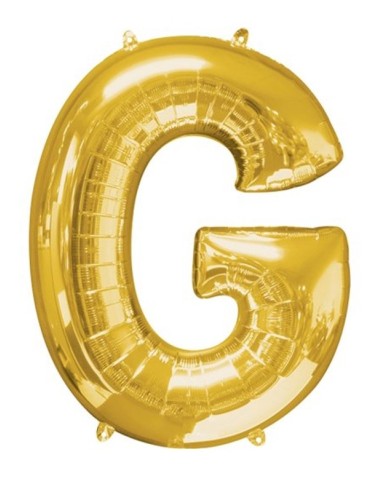 PALLONCINO LETTERA G ORO 41 CM DA GONFIARE AD ARIA