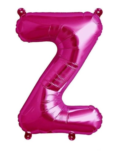 PALLONCINO LETTERA Z FUCSIA 41 CM DA GONFIARE AD ARIA