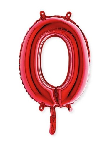 PALLONCINO NUMERATO ROSSO N 0 CM 36