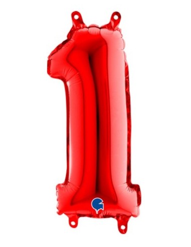 PALLONCINO NUMERATO ROSSO N 1 CM 36