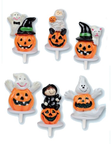 PICK IN PLASTICA HALLOWEEN 2 PZ ASSORTITI 4 CM