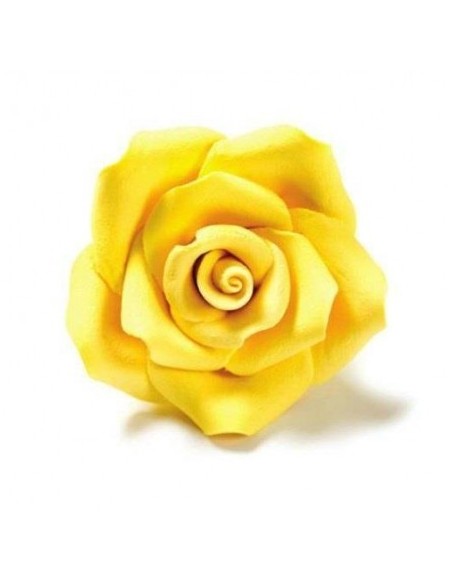 ROSA GRANDE GIALLA IN ZUCCHERO 3PZ