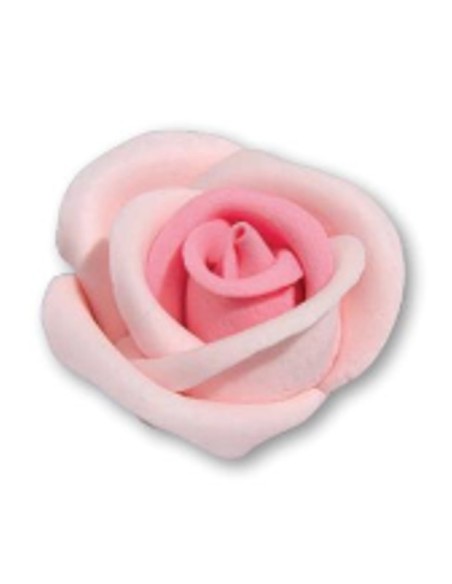 ROSA IN ZUCCHERO ROSA 3 PZ 5,5 CM