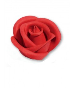 ROSA IN ZUCCHERO ROSSA 3 PZ 5,5 CM