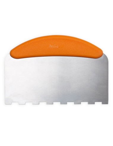 SPATOLA INOX CON LAMA DENTELLATA EXTRA LUNGA 22,5X11 CM