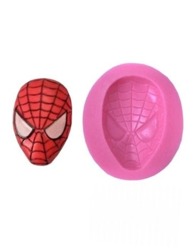 STAMPO IN SILICONE VISO SPIDERMAN 6 CM