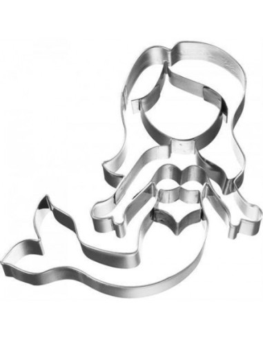 STAMPO TAGLIAPASTA SIRENA GALLEGGIANTE IN ACCIAIO INOX 9CM