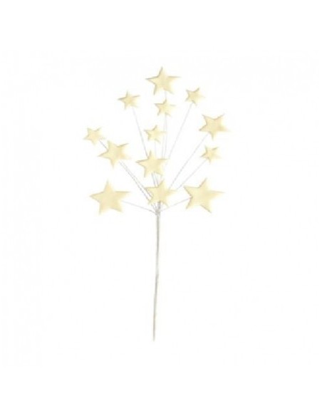STELLINE GIALLE IN ZUCCHERO SU STELO 1 PZ