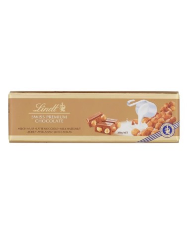 TAVOLETTA LINDT CIOCCOLATO AL LATTE CON NOCCIOLE 300GR