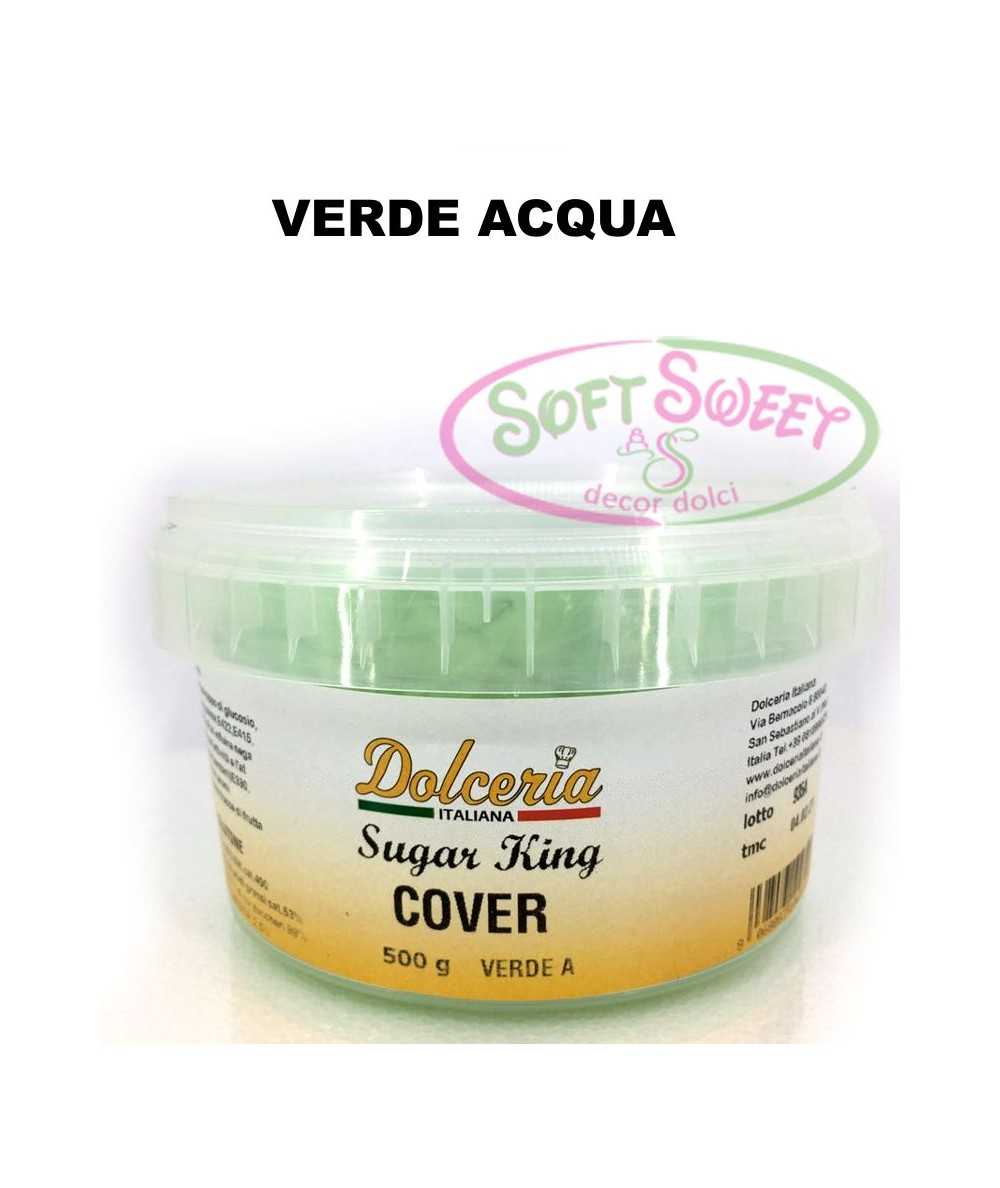 PASTA DI ZUCCHERO SUGAR KING VERDE ACQUA 500 GR