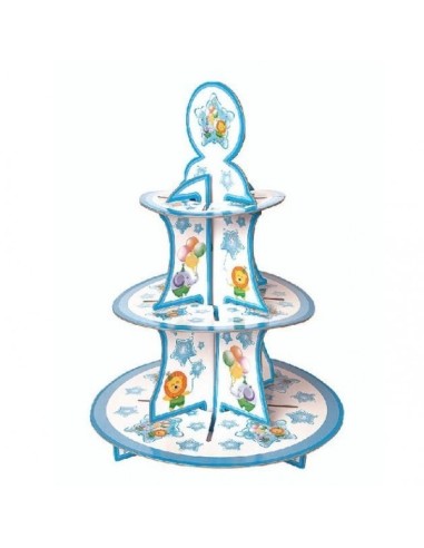 ALZATA PER DOLCI 30X40 BABY BOY 3PIANI