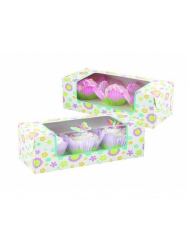 3 SCATOLE MUFFIN FIORE 9,5X24,10